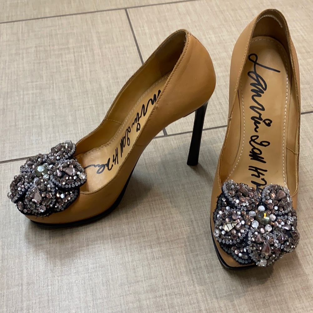LANVIN AUTHENTIC SHOES 7.5 PUMPS DESIGNER 37.5